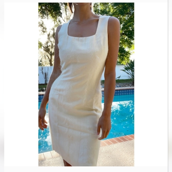 Versace 1990s Square Neck Hour Glass Cut - Picture 1 of 10